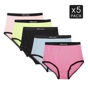 5 Mix Colour Pack Frank and Beans Underwear Womens Full Brief S M L XL XXL Women side