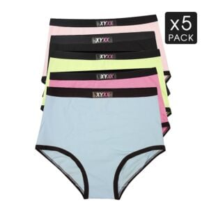 5 Mix Colour Pack XYXX Underwear Womens Full Brief S M L XL XXL