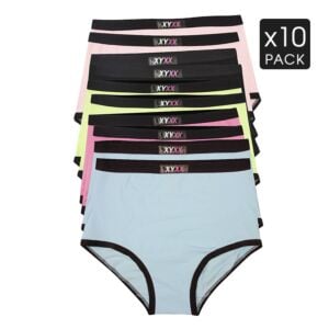 10 Mix Colour Pack XYXX Underwear Womens Full Brief S M L XL XXL