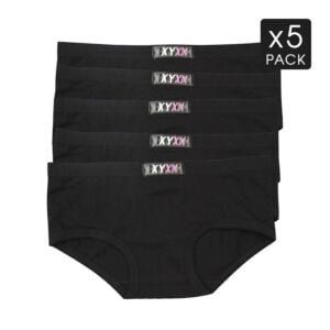 5 Black Pack XYXX Underwear Womens Boyleg S M L XL XXL