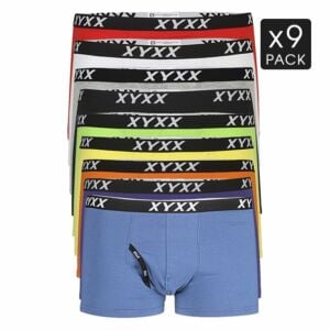 9 Colour Pack XYXX Underwear Mens Cotton Boxer Briefs S M L XL XXL Trunks - Mix Pack