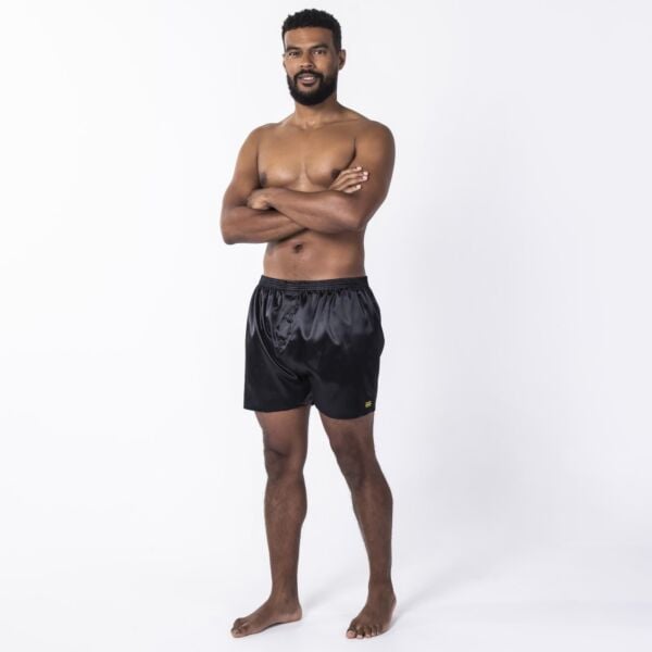 Satin boxer shorts mens on sale
