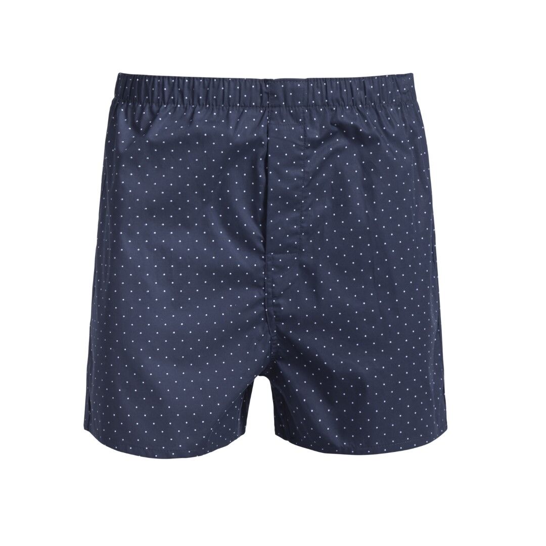 Men s Polka Dot Woven Cotton Boxer Shorts Twilight Polka